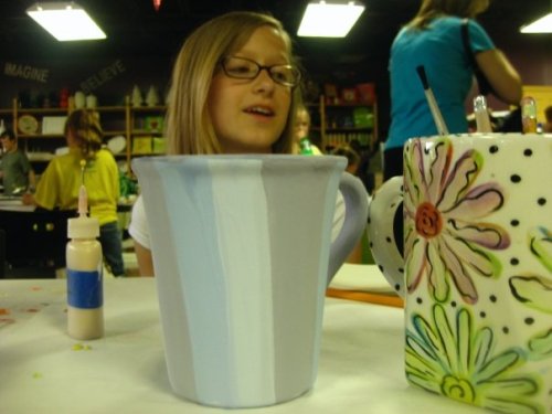 Candy painting pottery